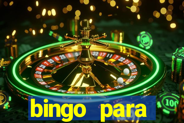 bingo para despedida de solteira para imprimir